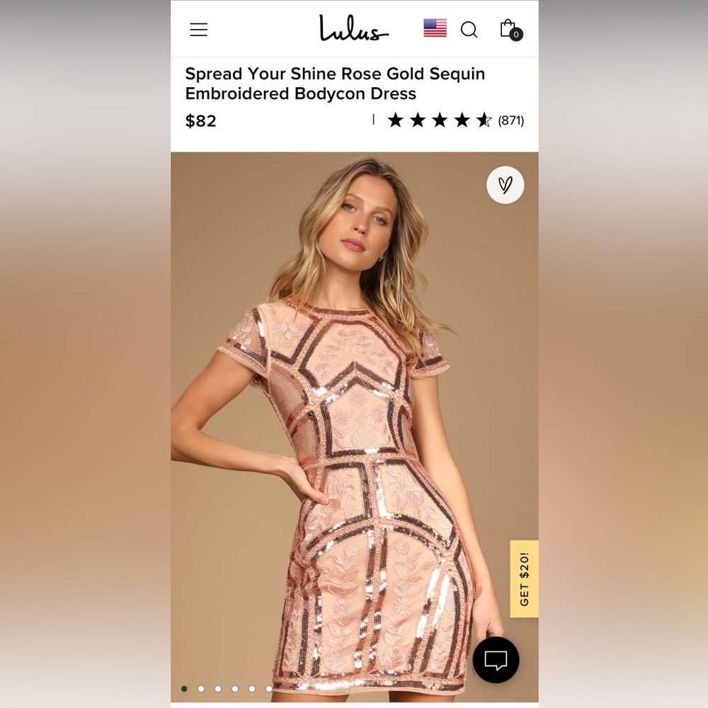 Lulus Sequin Mini Dress